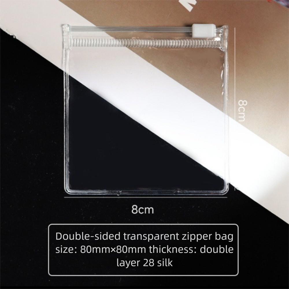 20pcs/set New Reusable Storage Bag with Zipper Plastic Medicine Bags Self-Sealing Portable Self-sealing Bag Storage Containers