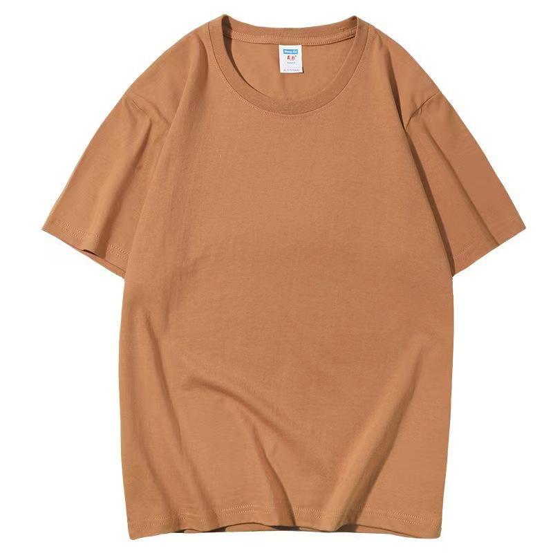 Unisex Locker geschnittenes T-Shirt mit Rundhalsausschnitt aus gekämmter Baumwolle mit Logodruckoption - Einfarbig, Kurzärmlig, Ideal für die Arbeit oder Freizeit.