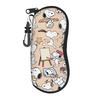 Classic Cute Cartoon Snoopys  Glasses Case Men Women Convenient Zipper  Glasses Storage Box Protector Eye Contacts Case