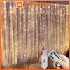 3/4/6M LED Curtain String Lights Decoration USB Holiday Garland Fairy Lamp 8 Mode for Home Garden Christmas Party Wedding Decor