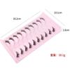 New Middle East cross-border cat eye false eyelashes, eye tail elongated transparent stem eyelashes 10 pairs flat factory