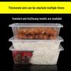 Commercial Disposable Rectangular Plastic Meal Boxes with Lids