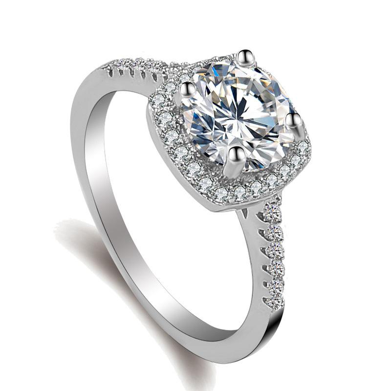 Time Inlaid Zircon Ring Diamond Ring Female