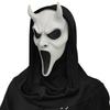 Double Horns Screaming Horror Mask Masquerade Skull Ghost Face Headgear Halloween Party Prank Props