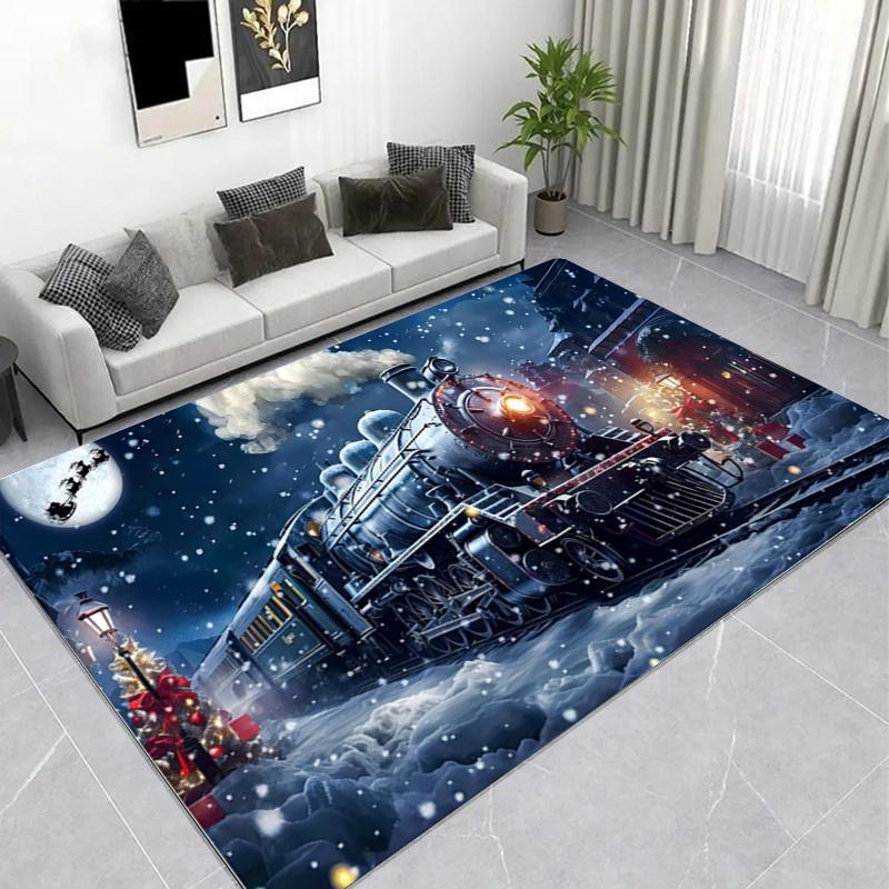 Fire Headphones Music Graffiti Printed Area Rug, Non-Slip Living Room Floor Mat Home Decor