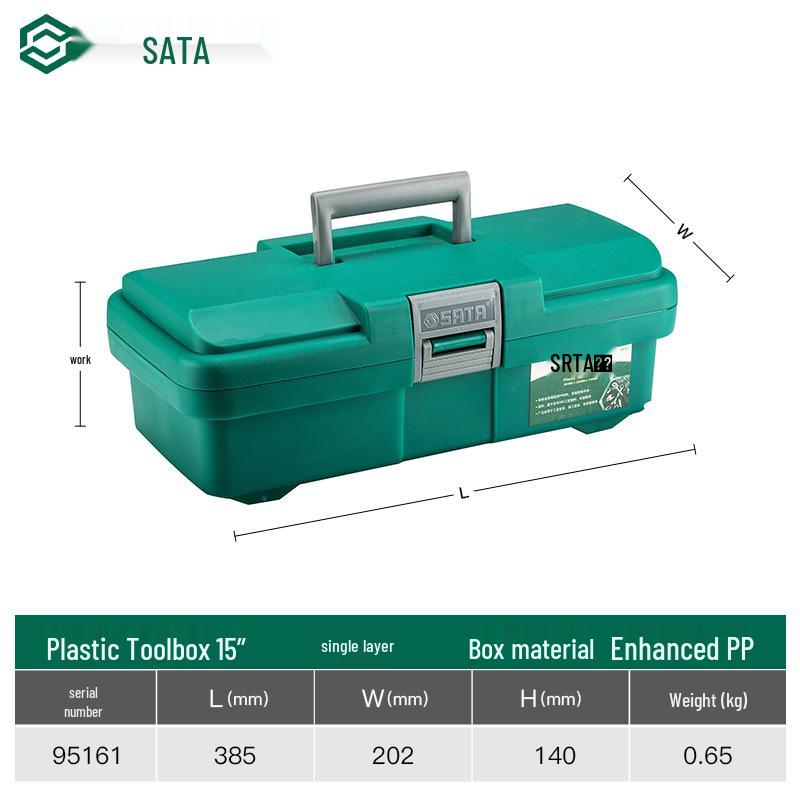 Industrial Grade Plastic Toolbox Organizer for Hardware and Car Storage