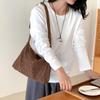 Retro Leopard Print Bag Autumn and Winter Suede Splicing Design Underarm Bag High-end Niche Fashion Shoulder Bag Women