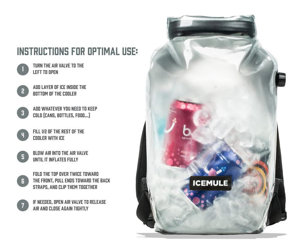 ICEMULE Outdoor Camping Kühltasche Jaunt Clear 15L Japanisch 59451 [Originalprodukt]