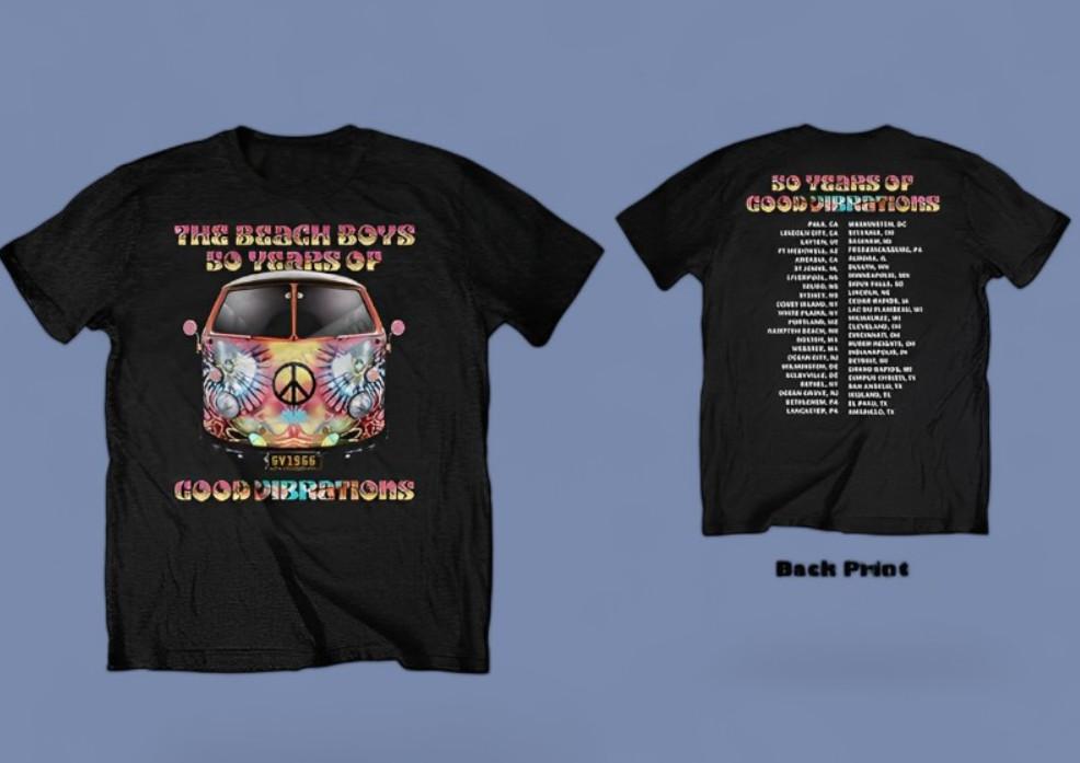 The Beach Boys 50 Years Of Good Vibrations Tour Shirt Unisex T-Shirt XXL
