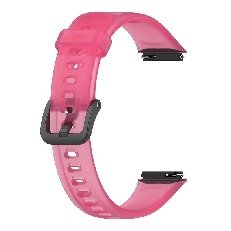 Schnellverschluss Smartband Ersatzband Durchscheinendes Silikon Armband Armreif für Huaweiband 7 Weiches Armband 1 Stück