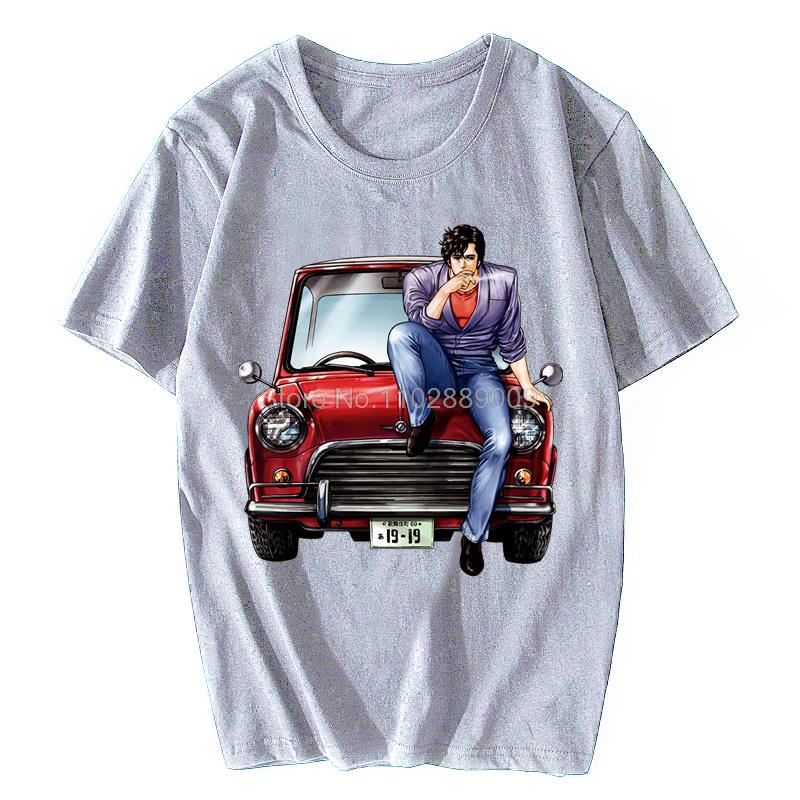 

Men Clothing Nicky Larson City Hunter Anime Printed T-shirt Tops Summer Cartoon Tshirt Men Cotton T Shirt Tees Casual Streetwear 3XL