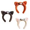 Cartoon Cats Hairband Costume Accessory Breathable Face Washing Hairhoop For Women Girl Everyday Wear and Cosplay Party