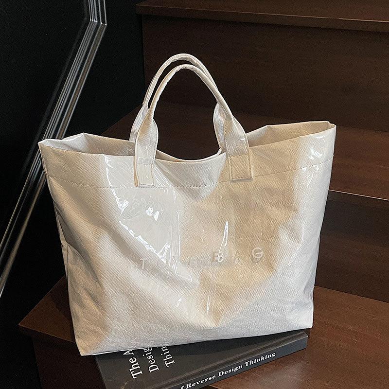 Hot Sale Retro DuPont Paper Casual Commuter Tote Bag Personalized Commuter Large Capacity Tote Bag Women