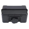 Lawn Mower Fuel Tank Replacement, Black Tank Assembly with Mounting Holes and Screw Cap, 17 x 14 x 18 cm Sizing