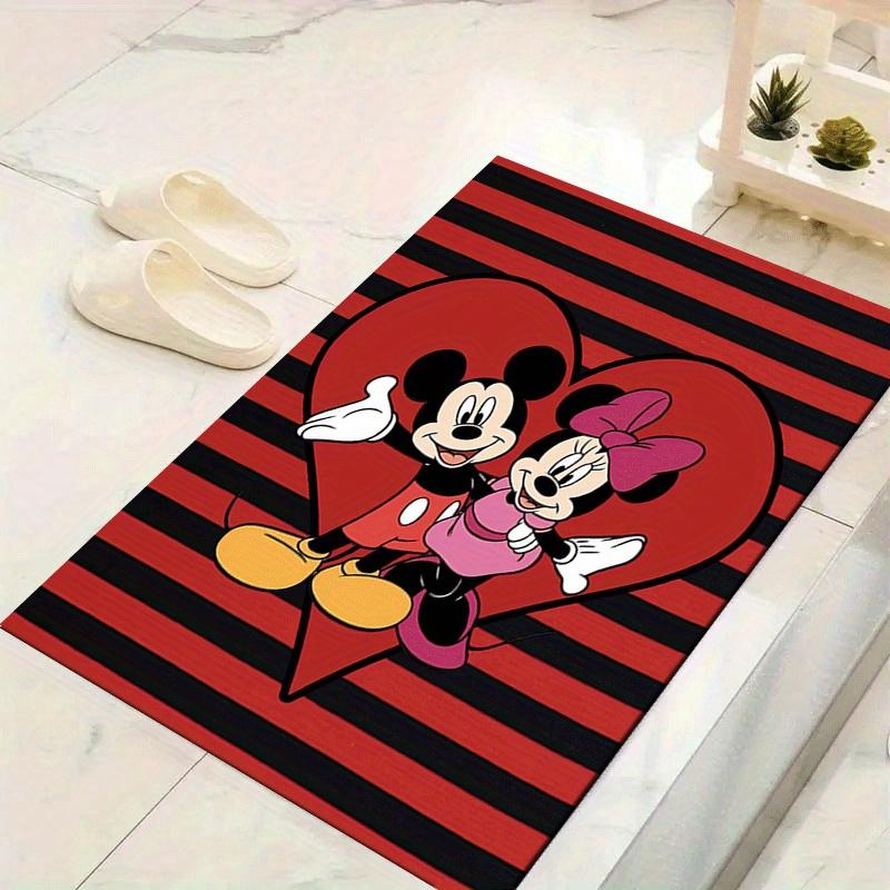 

1pc Mickey Pattern Area Rug Soft Flannel Floor Mat for Living Room,Office,Bedroom and Carpet 60cm by 90cm
