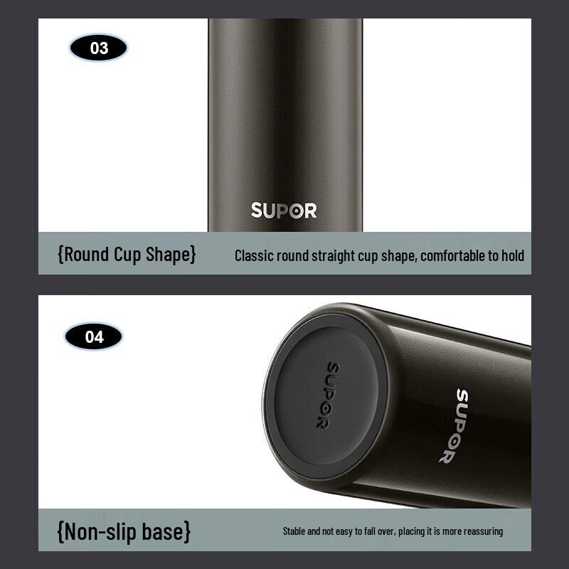 Supor KCV43AN10 430ml Insulated Stainless Steel Mug