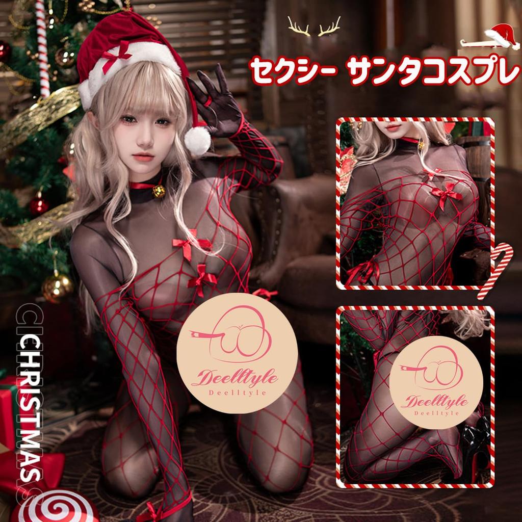 Sexy Santa Baby Sexy Full Body Santa New Cosplay Costume [Deelltyle] Cosplay, Doll, Lingerie, Women's, Sheer, Chest, Sexy, Cute, Tempting, Extreme,