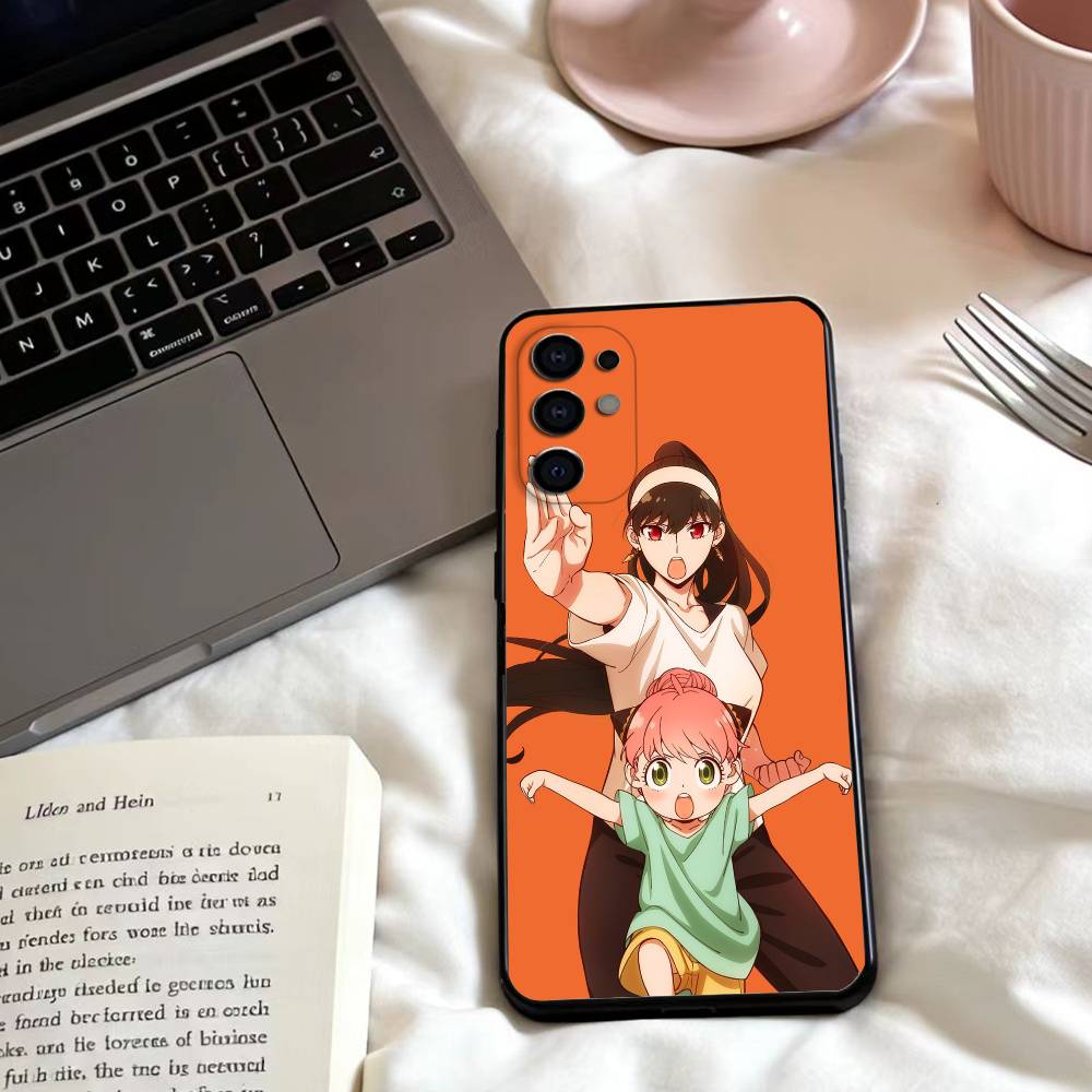 Anime S-Spy X F-Family  Phone Case For Samsung S25,24,23,22,30,21,10,9,Ultra,Plus,Lite,FE,4,5 G Soft Black Case