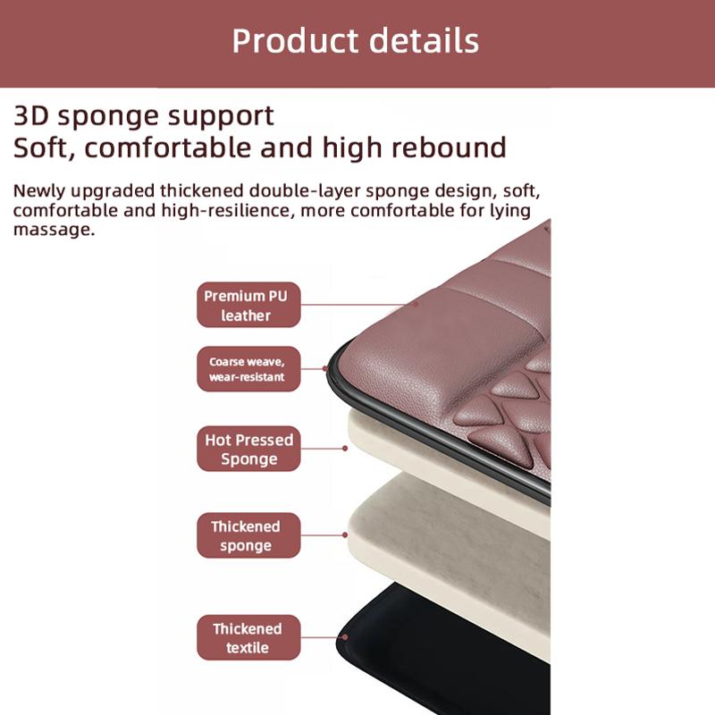 Massage Mattress Full Body Massager Multifunctional Electric Massage Mat Vibration Heating Infrared For Neck Back Foot Lumbar Airbag Traction