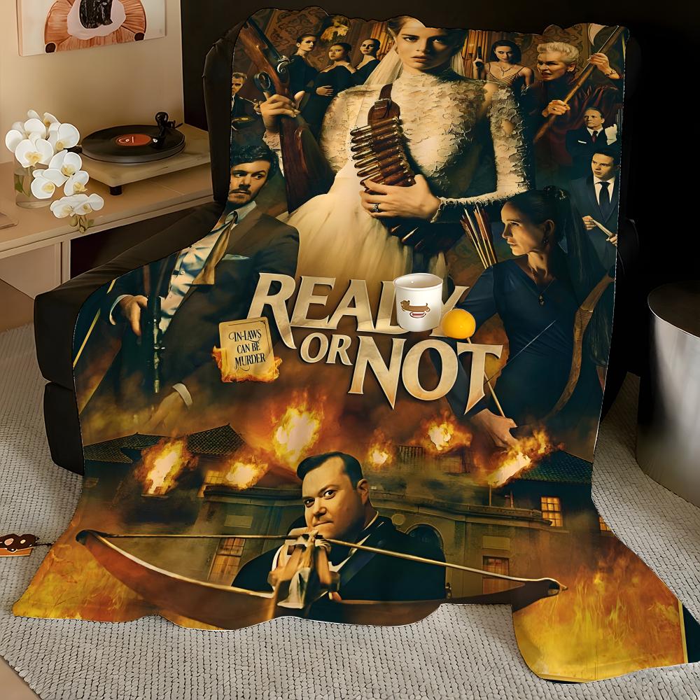 Movie R-ReadyorNot Throw Flannel Blanket, Soft Warm, Durable & Washable cute Cool
