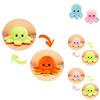 Adorable Double-sided Flip Reversible Octopus Plush Toy For Kids With Soft Texture