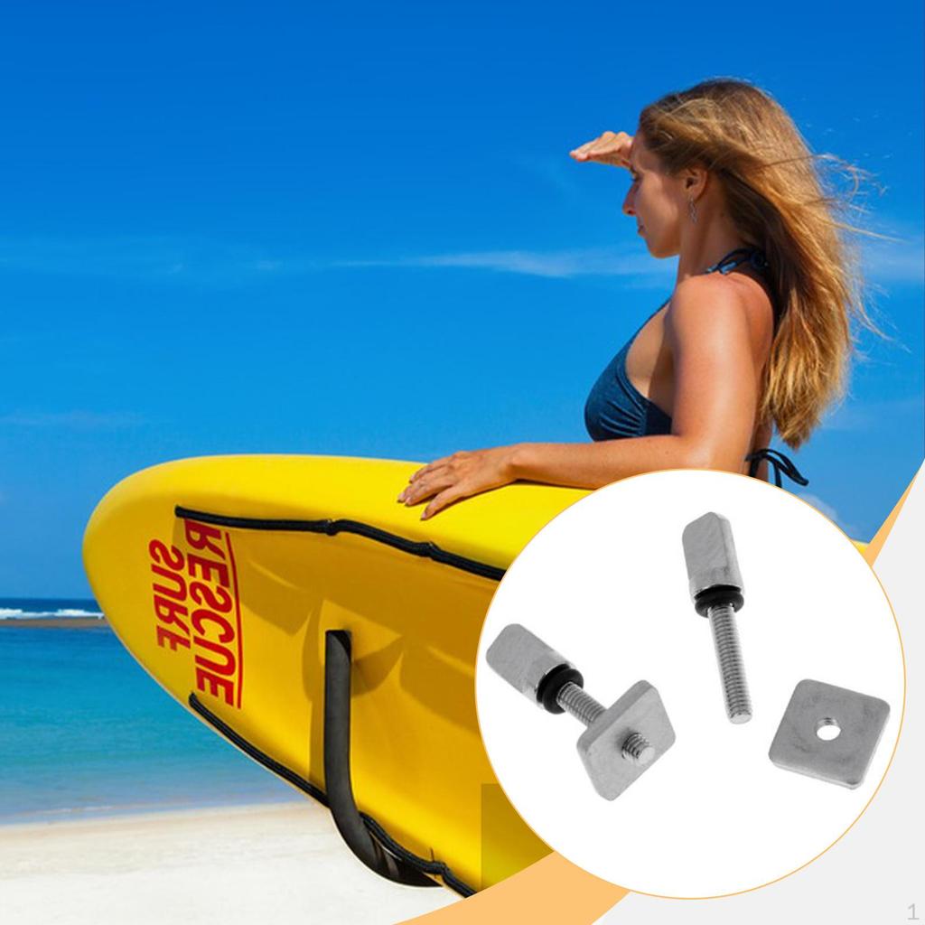 2x Surfboard Fin Screws Accessories Easy to Install Practical Premium
