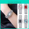 Elegant Roman Style Women's Watch With Sparkling Accents And Alloy Band