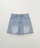 Seteo (W) Washed Denim Shorts Light Blue