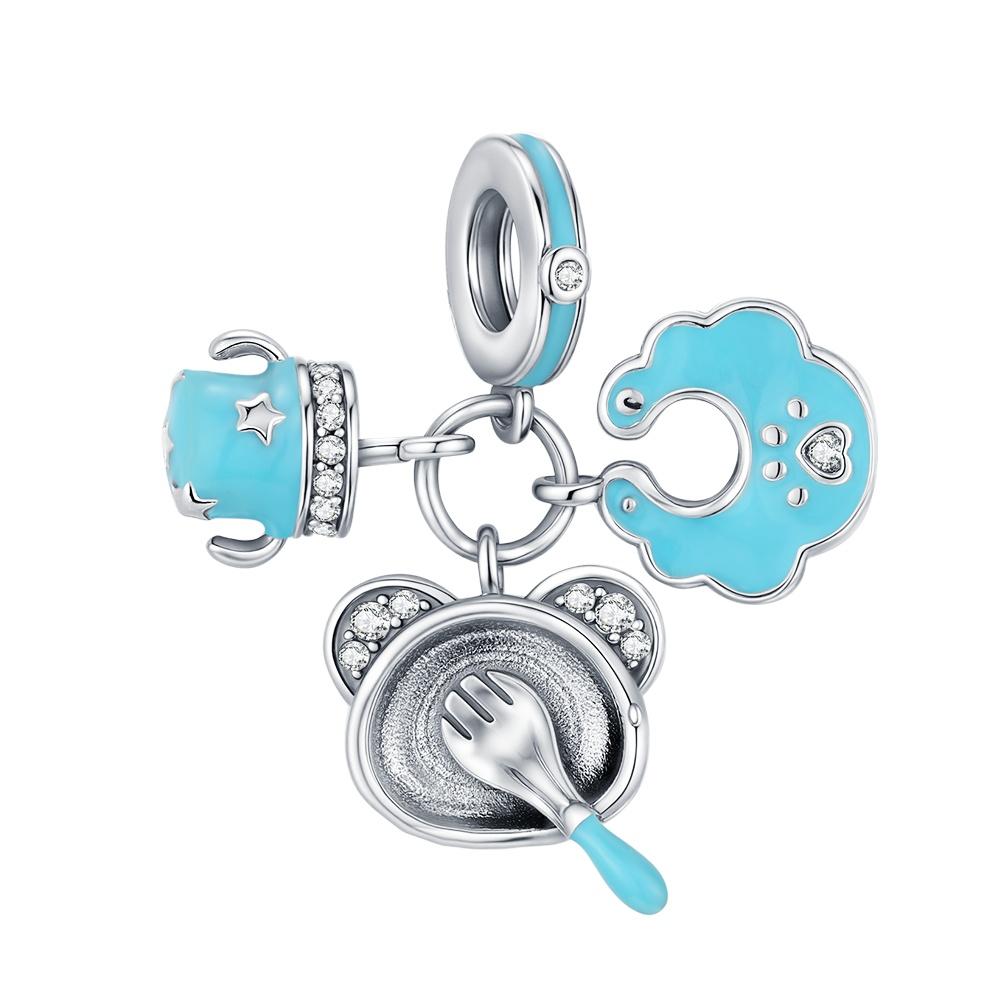 Elegant Ballet Charm Fit 3Mm Bracelet Diy For Women Copper Bead Star Clover Rabbit Charm Perfect Mother'S Day Gift