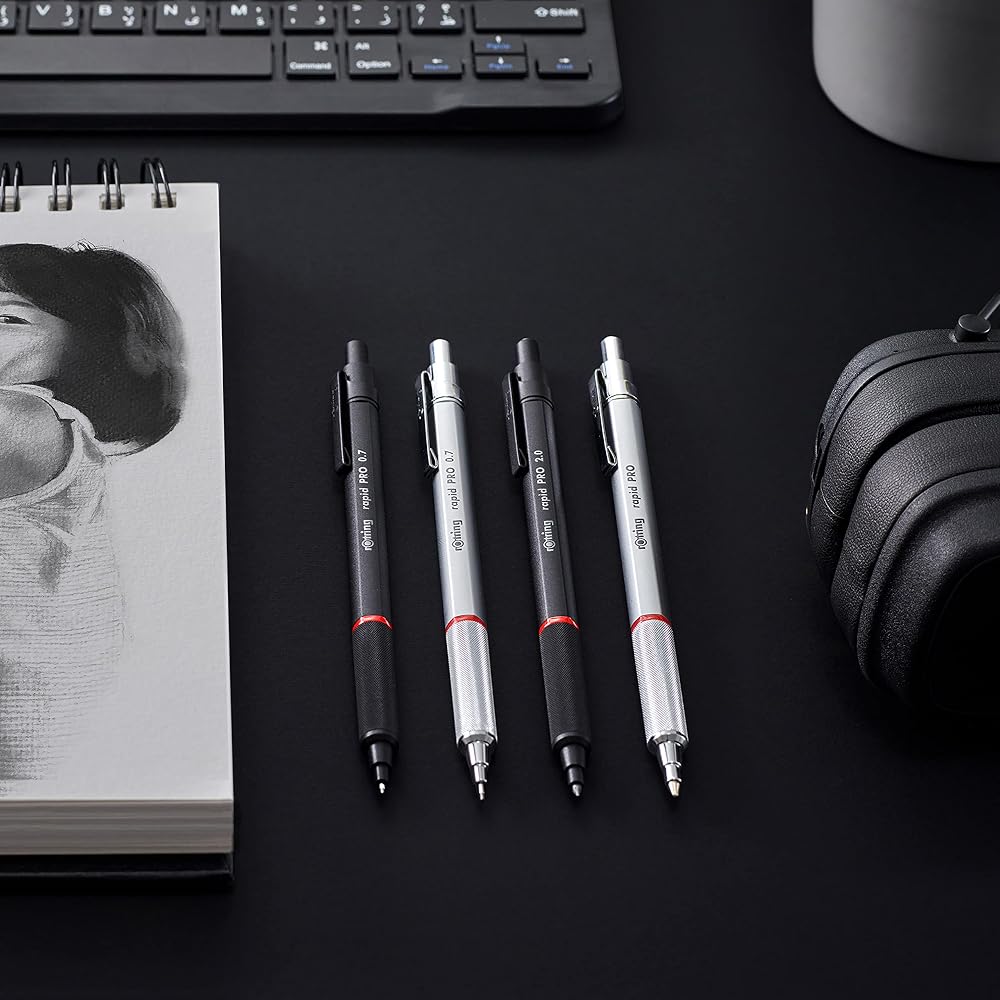Rotring (Rotring) Mechanical Pencil Rapid Pro 0.5mm Silver 1904-255 [Genuine Japanese]