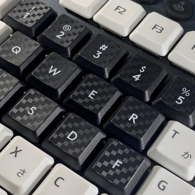 DIY Customs Keyboard Keys 17Pcs Keycap Carbon Fiber Texture Nonslip Cover for G915/G813/G815/G913 TKL