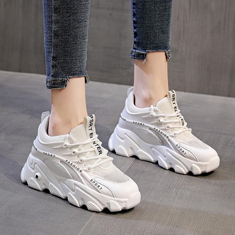 

Trendy Sunday Summer New Wholesale Platform Height Increasing Insole Daddy Shoes Online Red Sports Female Tennis Shoes Generation Delivery