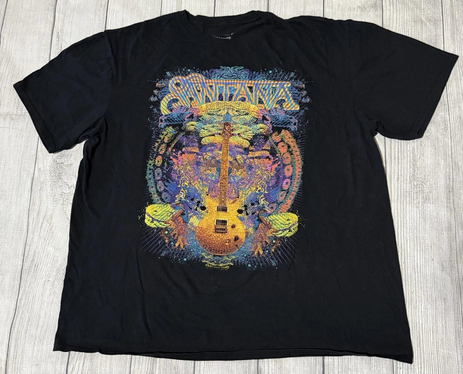 

Santana Men s Graphic T-Shirt Collectible Consciousness Awakening Size XL Black L