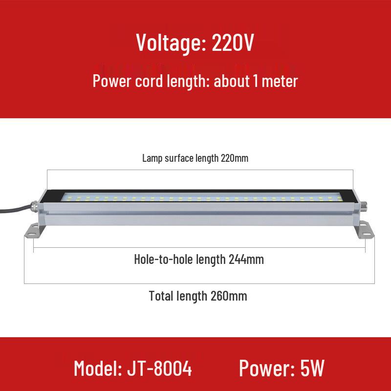 Waterproof Explosion-Proof LED CNC Machine Tool Light - Fluorescent Three-Proof Lamp