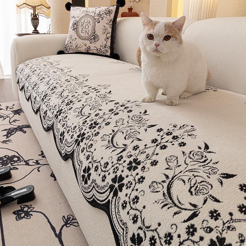 Premium Special-Shaped Sofa Cover Cushion Is Universal In All Seasons New Straight-Lined One-Piece Combination Sofa Cover