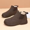 Fleece Cotton Shoes for Women, Warm Shoes, Flat, Comfortable and Versatile Ankle Boots, Anti-slip Snow Boots