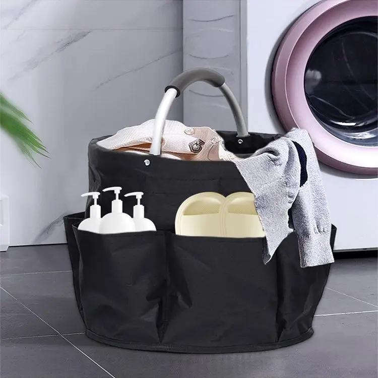 17L Large Storage Organiser Bag Folding Basket Picnic Tote Outdoor Cleaning Caddy with Handle Tool Bag Cleaning Supplies