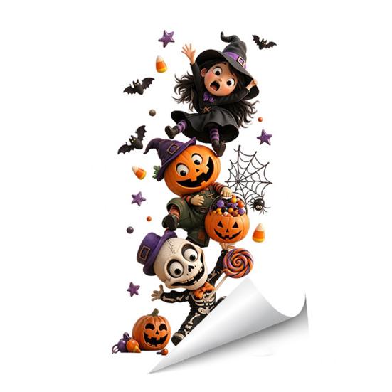 Indoor Outdoor Decorative Clings Halloween Window Clings, PVC Waterproof Static Decals, Removable Festive Wall Stickers