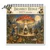Daily Task Appointment Tracker 2027 Brambly Hedge Wall Calendar, 12 Month Hanging Planner with Vintage Decorative Art Gift Forest Mouse Mushroom