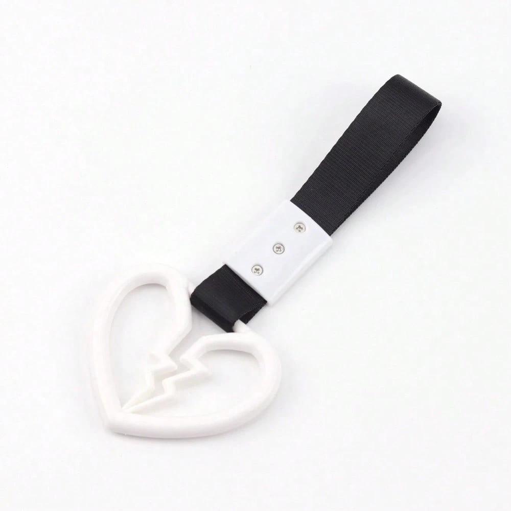 

Новая петля для подвешивания в машину «Разбитое сердце», декор переднего бампера, предупредительная петля для заднего бампера велосипеда, декоративное буксировочное кольцо Black Belt белый