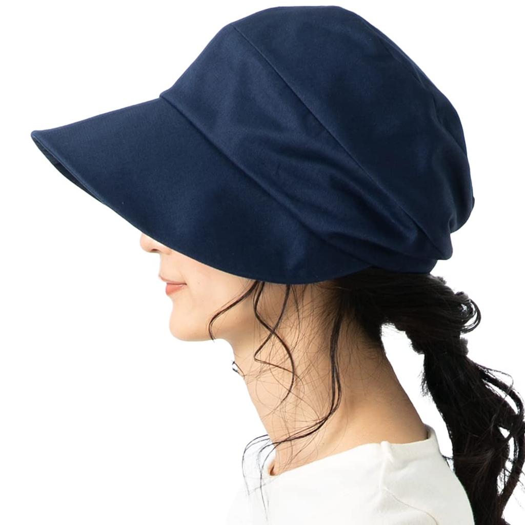 [QUEENHEAD] Women's hat, springsummer, newsboy cap, Cleanse, Etac, odor-resistant, completely blackout, UV protection, large size, washable [XL