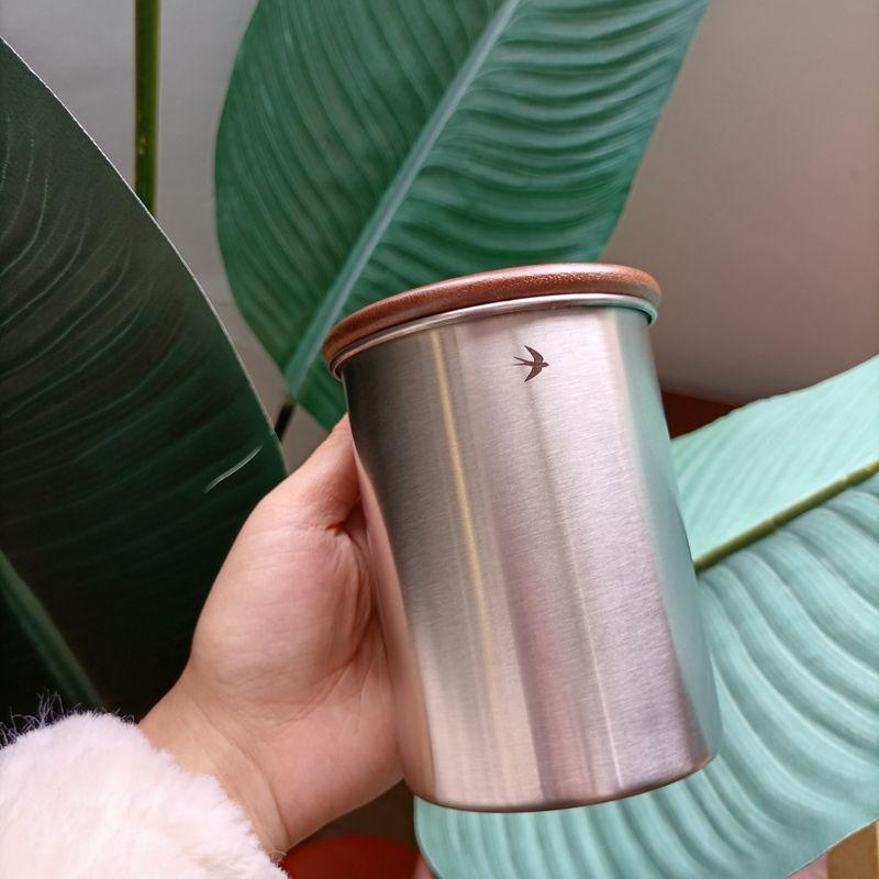 Japanese-style Stainless Steel Sealed Jar Coffee Beans Coffee Storage Jar Tea Food Jar Storage Container Kitchen Utensils Home