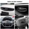 For Geely Coolray Geely Tugella Atlas Pro Azkarra 2015-2022 Black Badge Logo Emblem Decal Racing Grill Hood Sticker Styling