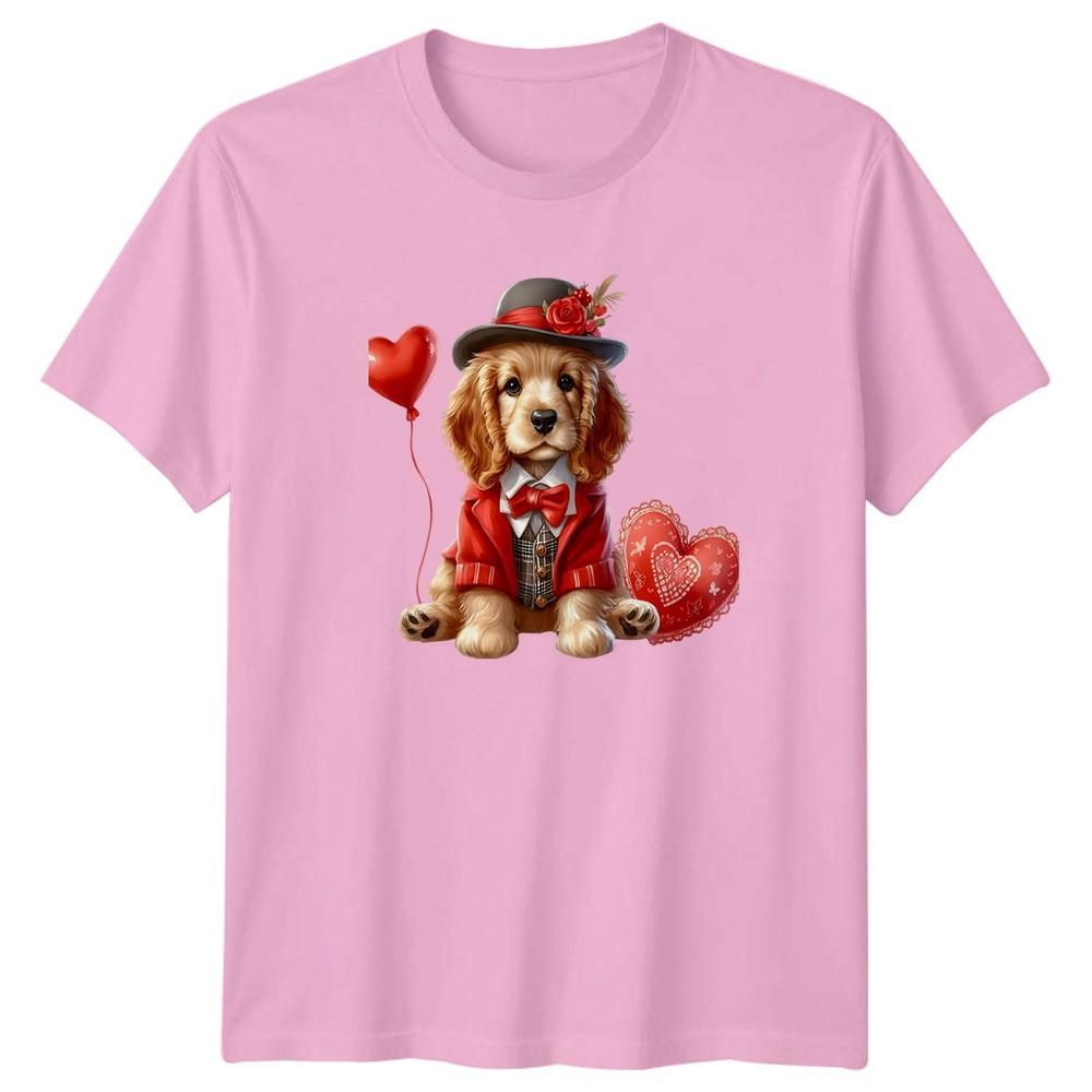 Puppy Valentines Day Dog Lover Unisexs TShirt Unisexs Tee Graphic Unisex Top