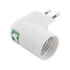Rotatable LED Fireproof EU US Plug Switch E27 Bulb Base Lamp Holder Converter Socket Adapter