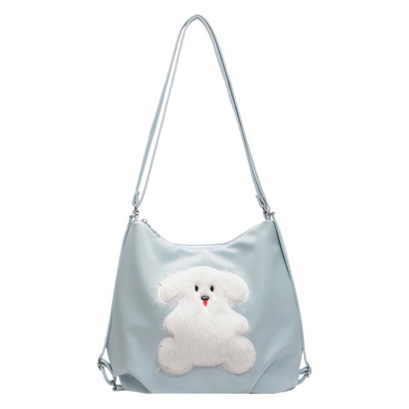 Cute Girl Tote Bag Women 2025 Autumn and Winter New Cartoon Animation Large Capacity Backpack Commuter Women's Bag