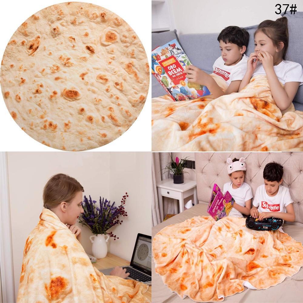 Pizza-Decken Neuheitengeschenke, Süße Lebensmittel Dekorativer Überwurf Für Erwachsene Und Kinder, Kuschelige Und Flauschige Überwurfdecken Für Feiertage S164 90x90cm
