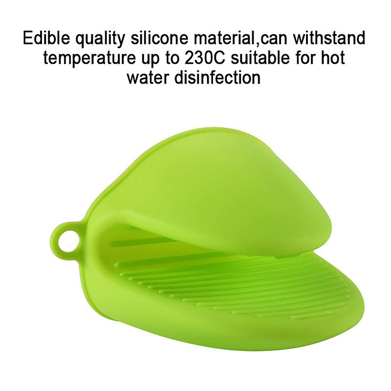 Guantes de silicona resistentes al calor con pinzas aislantes, antiadherentes, antideslizantes, para ollas y ollas, para cocinar y hornear.