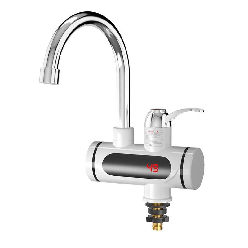 3000W HS05 instant hot water tap with 360° swivel spout and LED digital display for kitchen