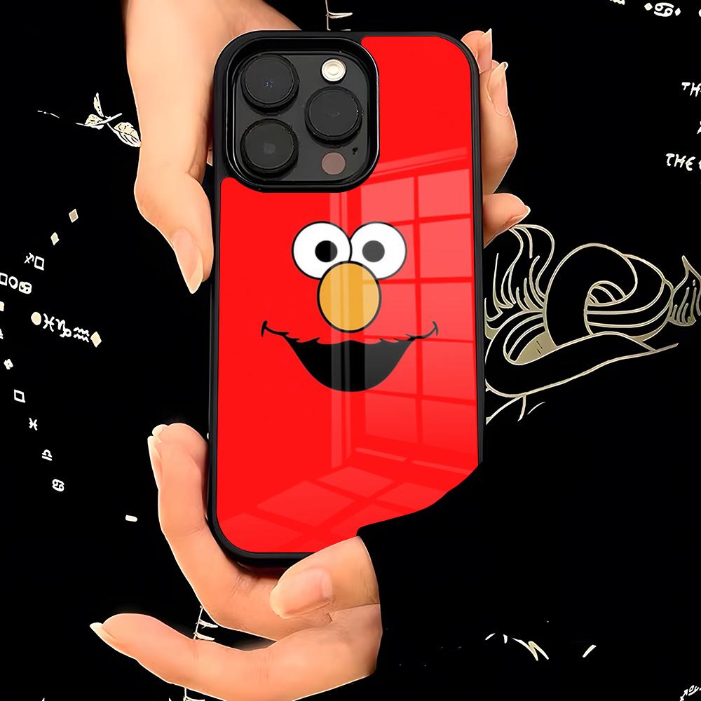 Cartoon S-Sesame S-Street Phone Case PC+TPU For IPhone 17 16 15ProMax 13 16 11 12 14 Pro Xs Max Mini Xr X Plus Cover